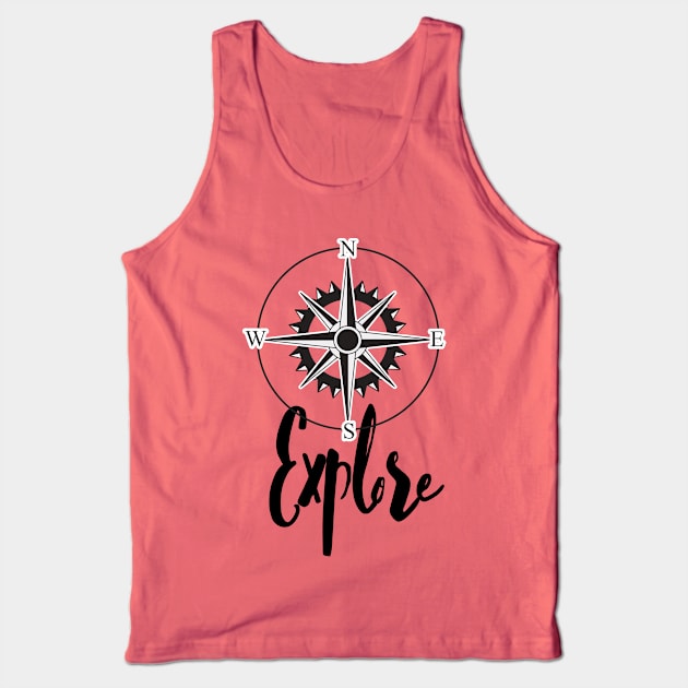 explore compass Tank Top by Lindseysdesigns